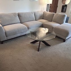 Living Spaces Grey Couch