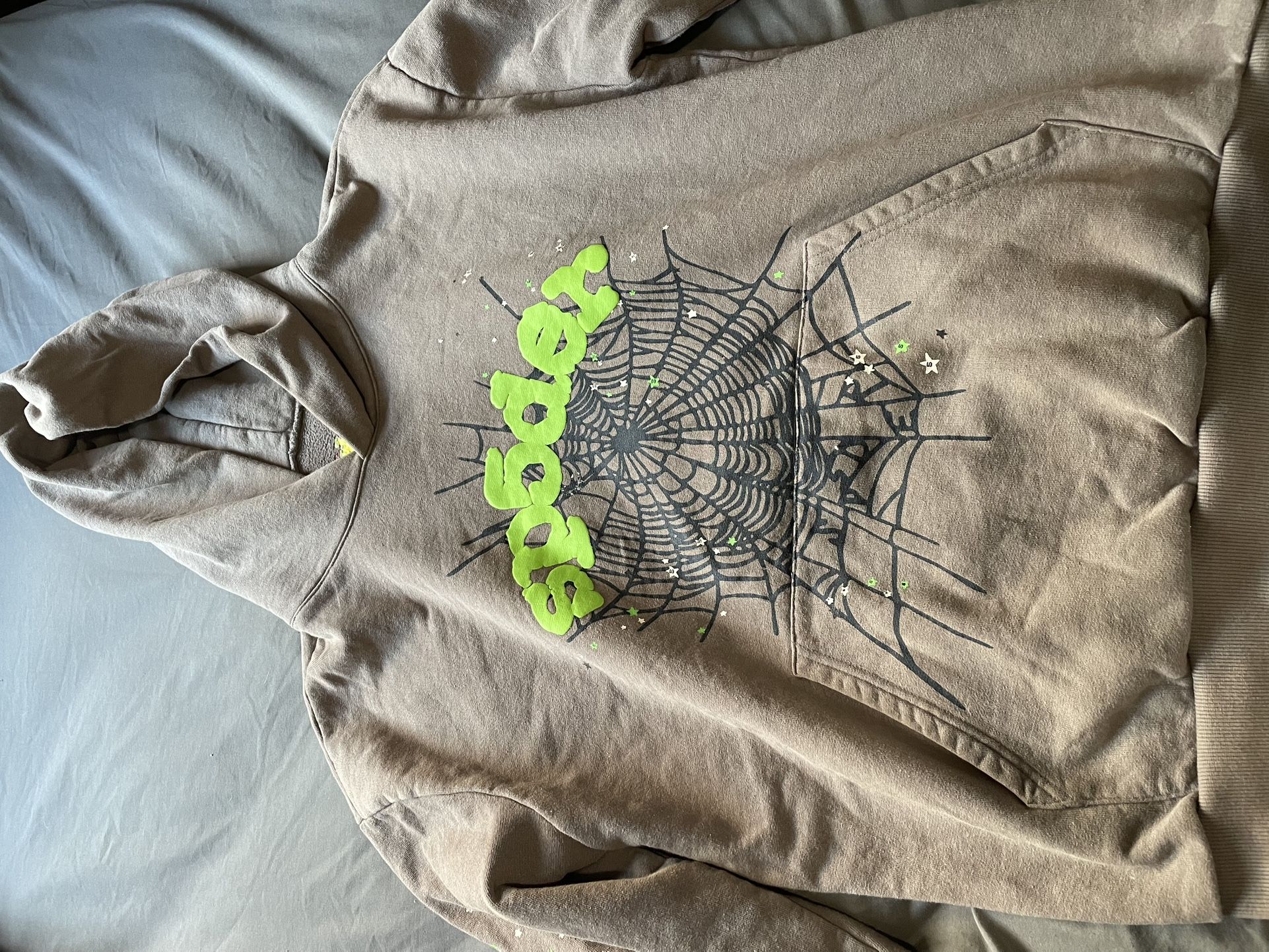Sp5der Hoodie Slate Grey