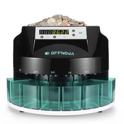 brand new OFFNOVA Electric Automatic Coin Sorter & Change Counter Machine, Coins up to