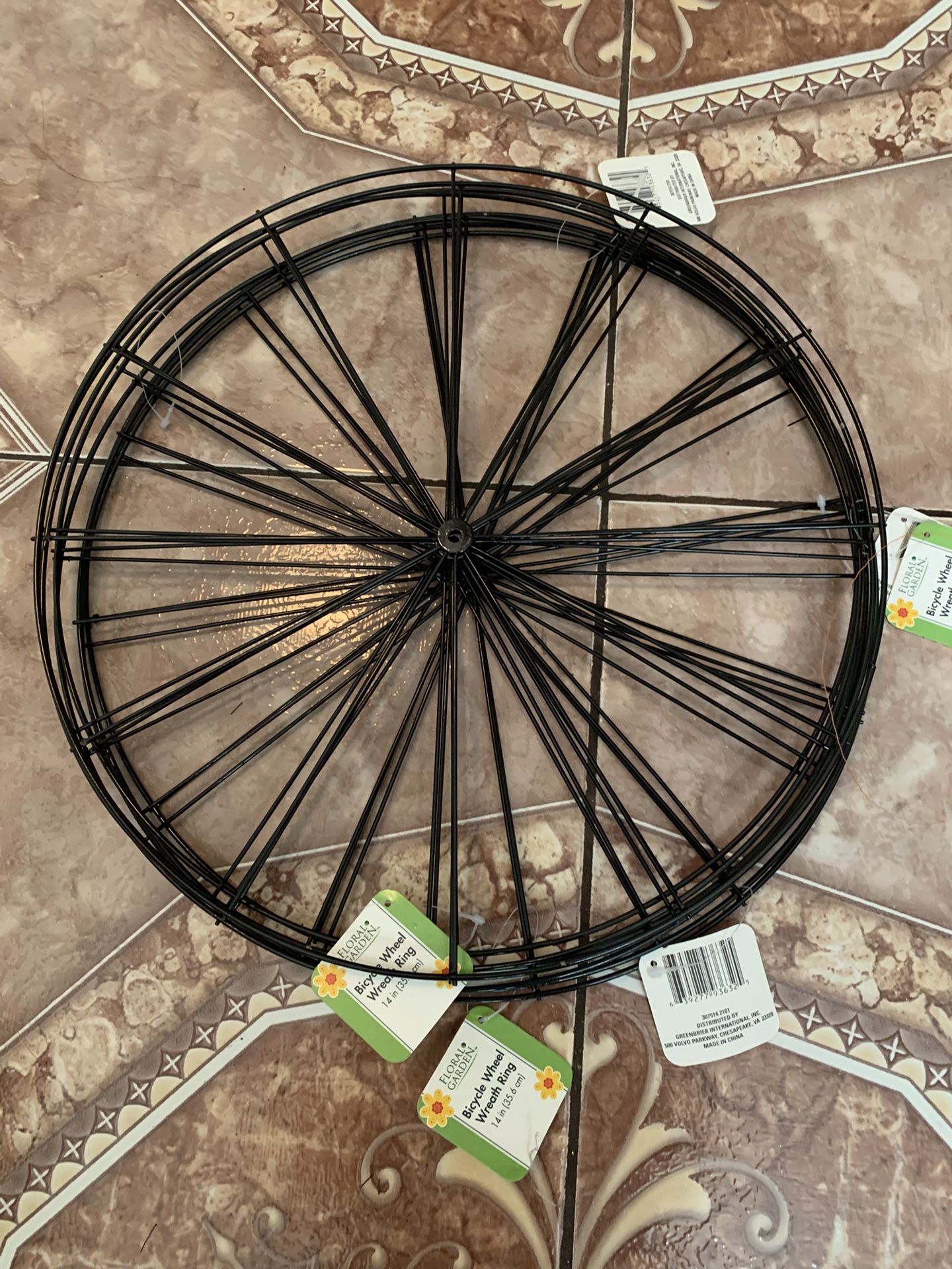 Bicycle Wheel Wreath  Ring