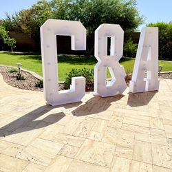C & A Marquee Light Up Letters 