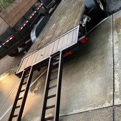  2002 18 Foot  Equipment / Car Hauler trailer 14K Axles