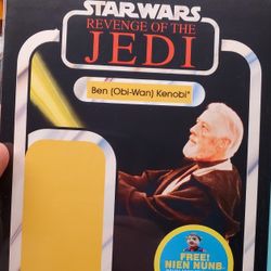 Custom Star Wars 48-Back Revenge Of The Jedi Ben (Obi-Wan) Kenobi Cardback