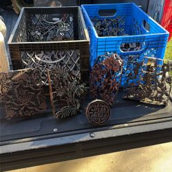 13 Vintage Copper Batik Stamps 