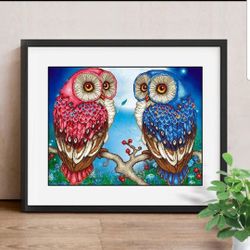 Owl Diamond Painting Kit