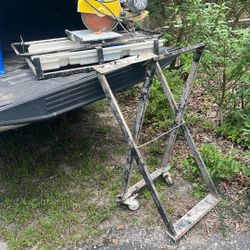 Tile table saw set