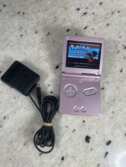 Nintendo Game Boy Advance SP Pink w/ IPS Brighter Screen + Charger