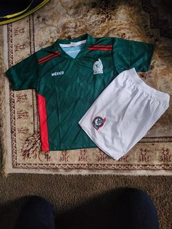 Green Seleccion Mexicana Kid's jersey Futbol Soccer Mexico uniforms