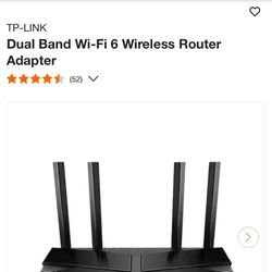 Tp Link Ax1800 4 Stream Dual Band Wi-Fi 6 Router 