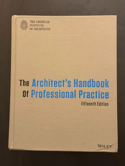 The Architect’s Handbook of Professional Practice, 15th Edition, Wiley, Hardcover