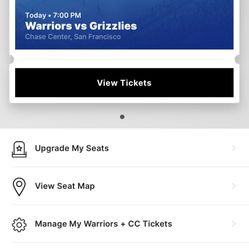 2 Warriors Tickets Tonight – Lower Bowl + Club Access