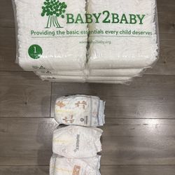 Diapers size 1 and 2