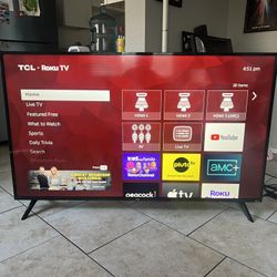 55 Inch 4K TCL Qled  Roku Smart TV