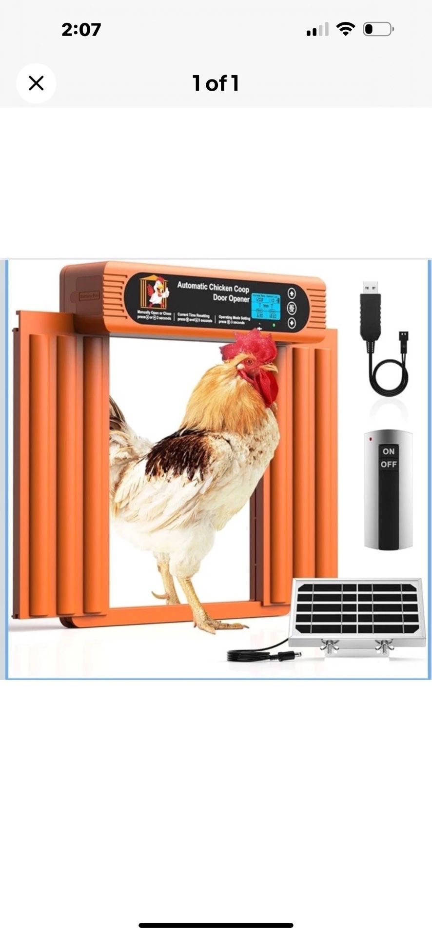 Automatic Chicken Coop Door Solar Powered
