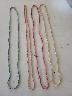 Natural color  stone necklaces  $6 Each or 20 for 4