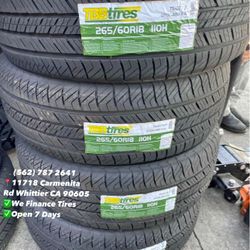 265/60R18 TBB All Season Set of Tires Installed and Balanced Set de Llantas Nuevas Instaladas y Balanceadas