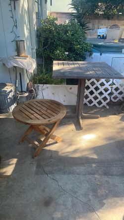Two Teak Tables.