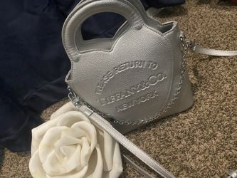 Tiffany & Co Silver Heart Bag