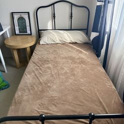 Brand new twin size bed frame and mattress