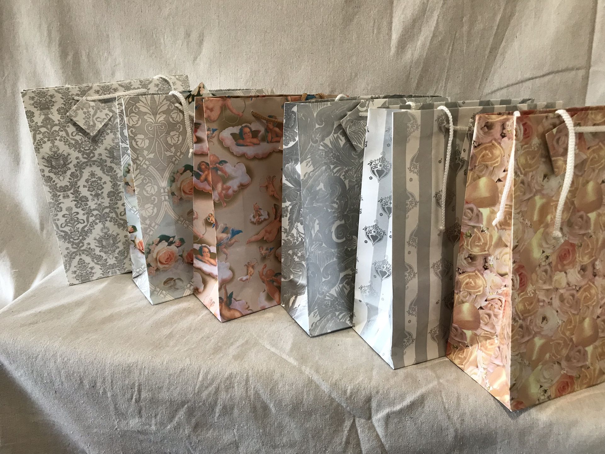 12 Pcs Gift Bags For Birthdays Wedding Bridal Showers Bolsa Para Regalo