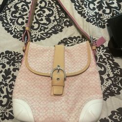 Vintage strawberry coach purse