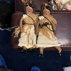 Mini Porcelain African Village Dolls 