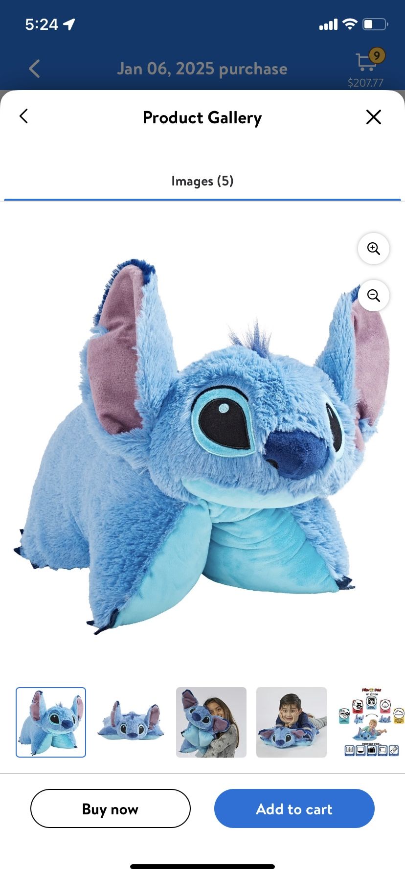 Stitch Pillow Pet BRAND NEW