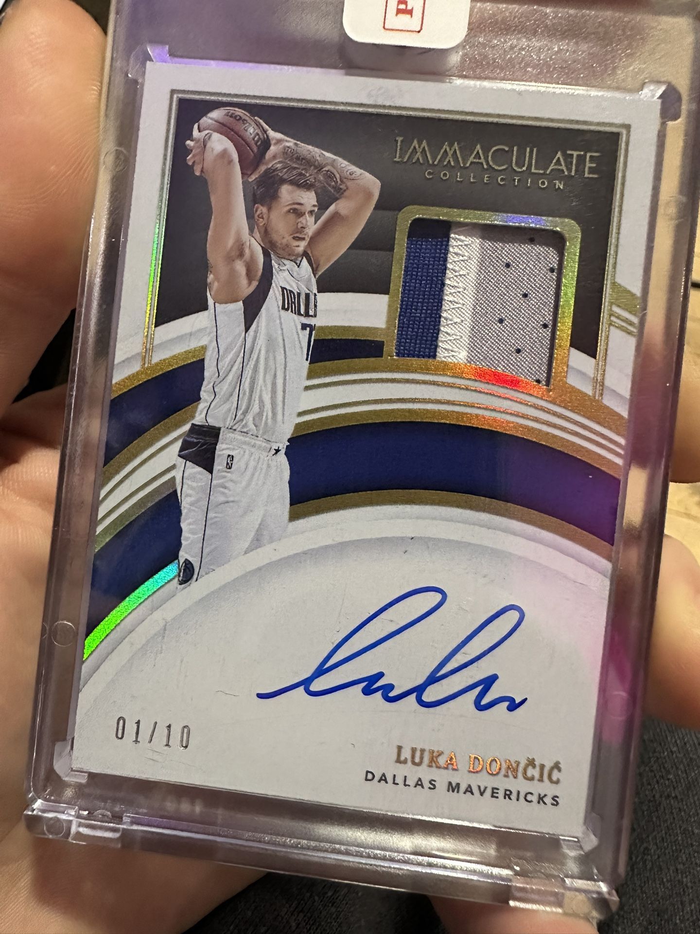Immaculate Collection Luka Doncic Patch Auto Numbered To 10