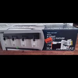 Hampton Bay Regan 29.13 in. 4-Light Espresso Bronze Bathroom Vanity Light