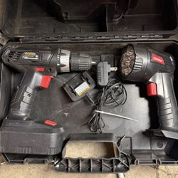 Drill Master Cordless Drill And Light Kit 