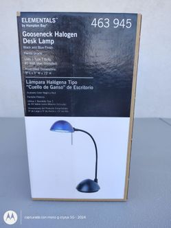 Gooseneck halogen desk lamp