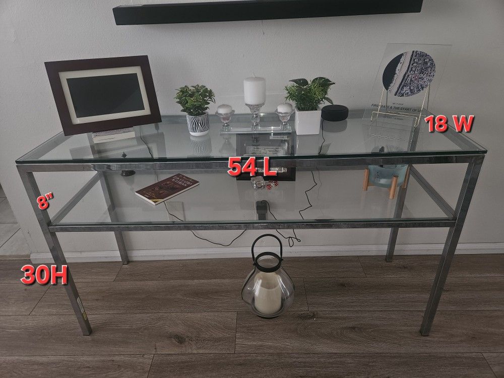 Glass Entry Way Table Coffe Table Glass End