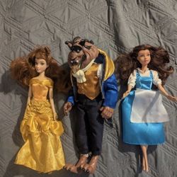 Beauty and the Beast Disney Fashion Doll LOT
3 piece