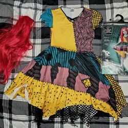 Disney The Nightmare Before Christmas Sally Costume. Size Child Large 12-14.