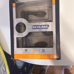 Security Door Handle And Deadbolt Combination