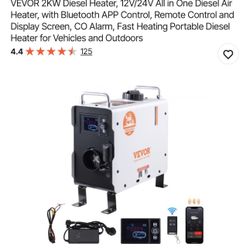 VEVOR Diesel Parking Heater 8KW All-in-One – Model ZM2003 – Bluetooth & Remote