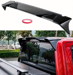 2015-2020 for Ford F-150 All Cabs Glossy Black Rear Roof Trunk Spoiler Lip Wing for