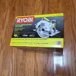 Ryobi Corded Electtic 15amp 7 1/4" Circular Saw With Laser Guide