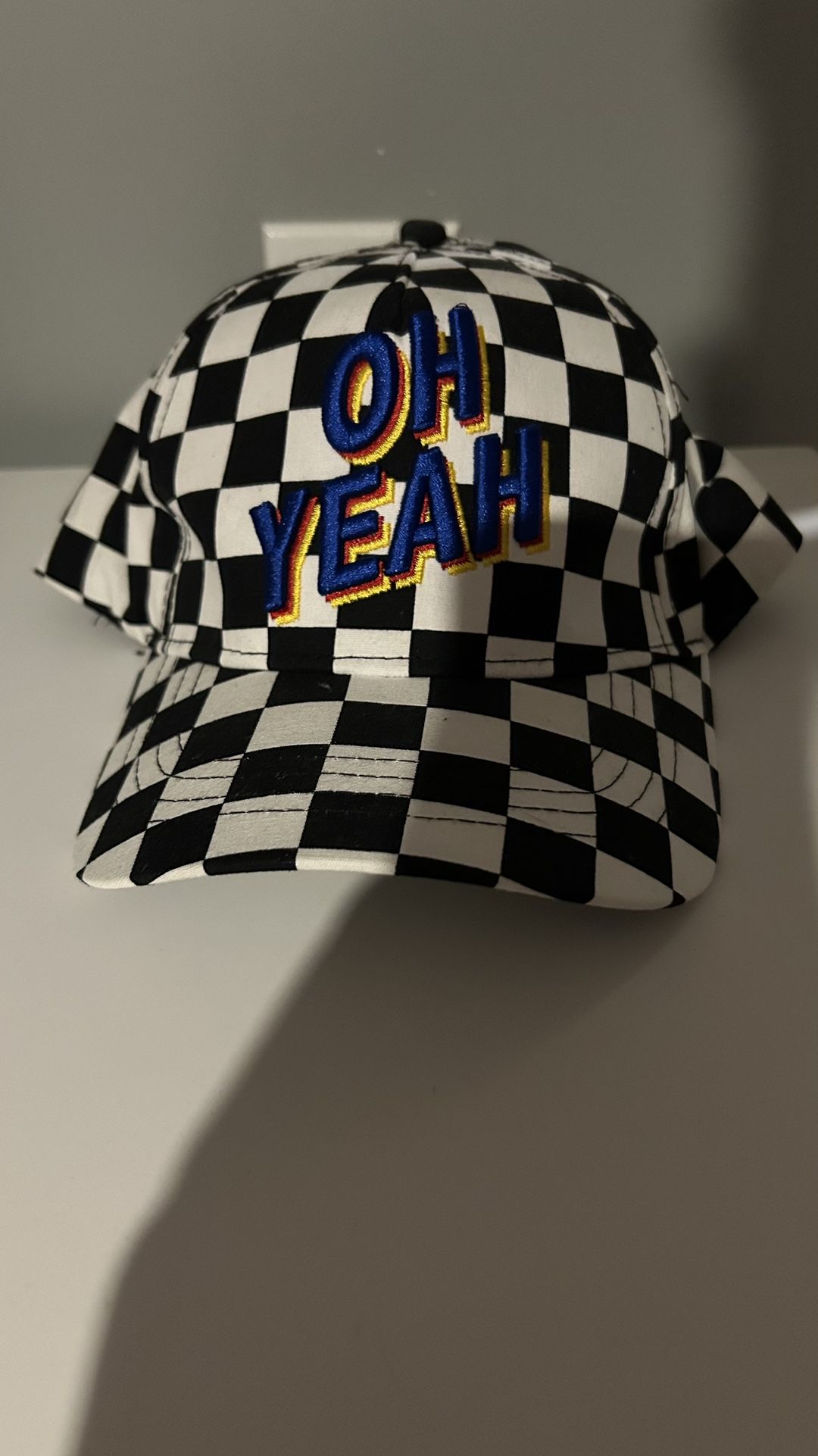 OH YEAH Checked Snap-Back Hat 365 Kids From Granimals