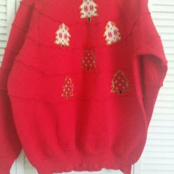 Hand Crafted Christmas sweat shirt 