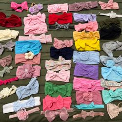 49 PC Hair Bows Headbands 