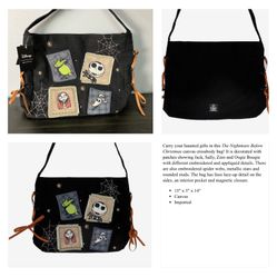 DISNEY Her Universe - The Nightmare Before Christmas Canvas Messenger Bag (NWT)
