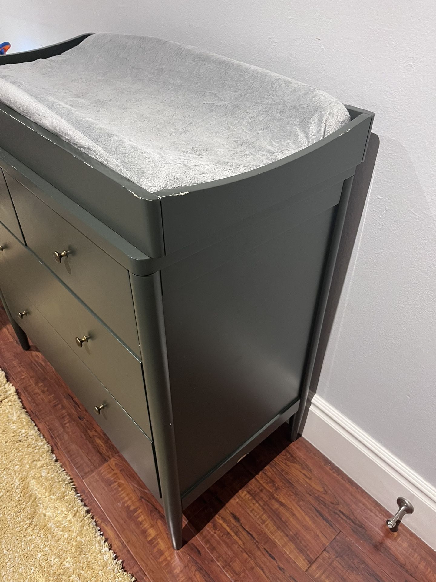 hampshire olive green dresser 36 Hampshire Wood 4-Drawer Kids and Baby Changing Topper SCHL004438_G_M