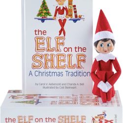 NEW Sealed In box Elf On The Shelf Girl With Blue Eyes + Storybook