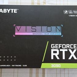 White Gigabyte RTX 3090 Vision OC Gpu