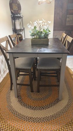 Dining table with 5 chairs