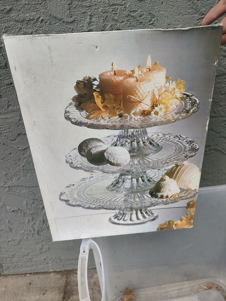 Three Tier Glass Dessert Display
