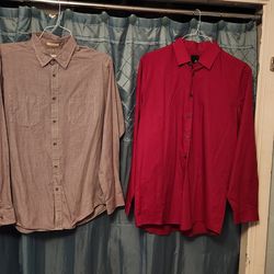 1 JFerrar Slim Fit / Sz L, 1 Haggar Life Khaki Slim Fit / Sz L, 1 Bolle Pollo / Sz L, 
1 Animal Print Sz L, Colors range from Red to Burgandy, Sold to
