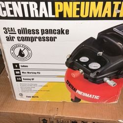 Central Pneumatic 3gal Oilers Pancake Air Compressor