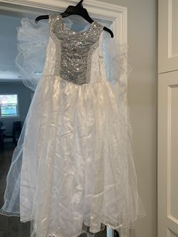 White Fairy Princess Dress Girls Size 6-6x